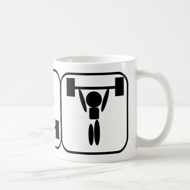 De Café Caneca dos símbolos do halterofilismo (Direita)