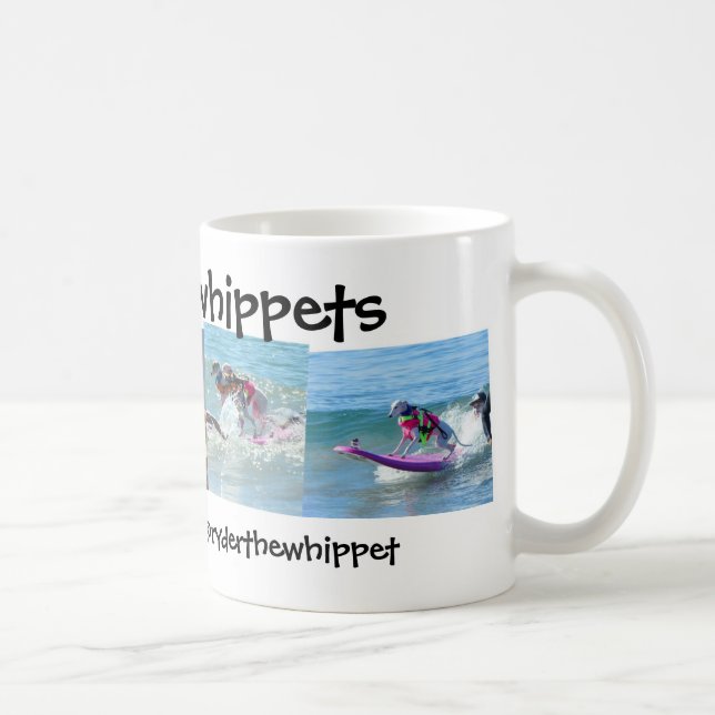 De Café caneca dos #surfingwhippets (Direita)