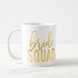 De Café Caneca Dourado do pelotão da noiva