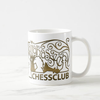 De Café Caneca Dourado do teste padrão