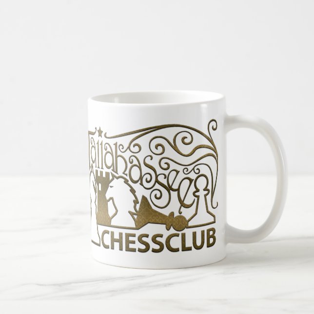 De Café Caneca Dourado do teste padrão (Direita)