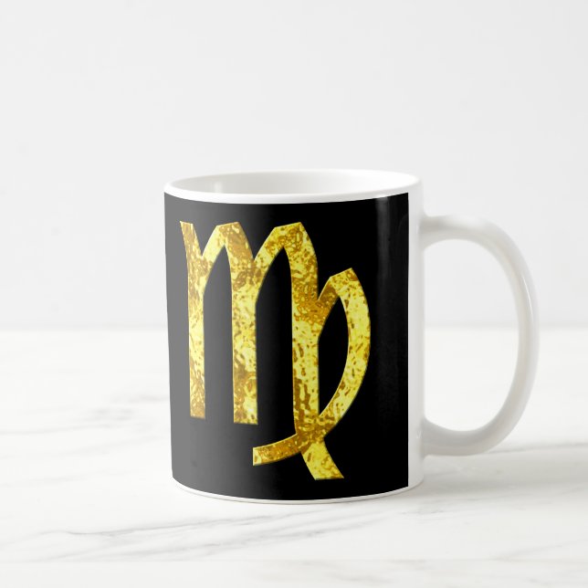 De Café Caneca Dourado preta do Virgo (Direita)