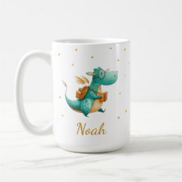 De Café Caneca Dragão Leitura Verde – Nome Personalizado p