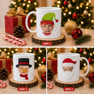 De Café Caneca Duende e Papai Noel Caras Engraçadas