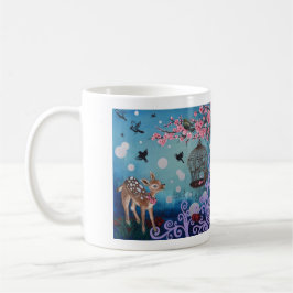 De Café Caneca dupla das pinturas por Josephine DeFrancis