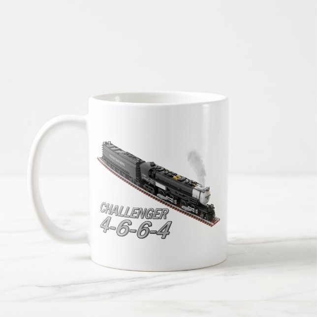 De Café Caneca Dupla Face Locomotiva Challenger 4-6-6-4 (Esquerda)