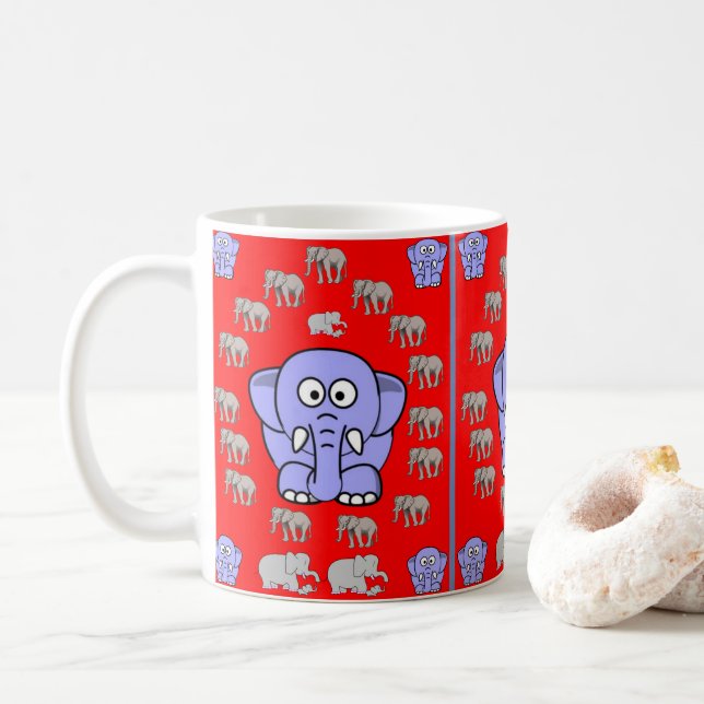 De Café Caneca Elefante Infantil (Com Donut)
