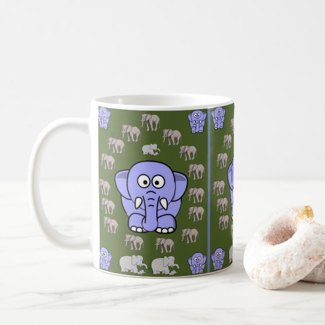 De Café Caneca Elefante Infantil (Com Donut)