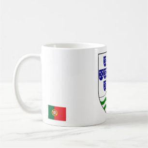 De Café Caneca Elegante com Brasão da Índia Portuguesa