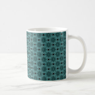 De Café Caneca elegante dos círculos, cerceta escura