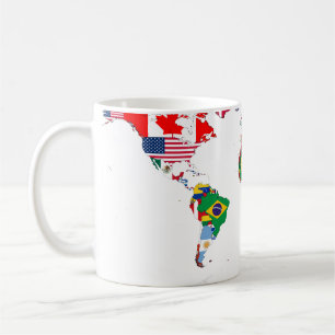 De Café Caneca embandeirada do mundo
