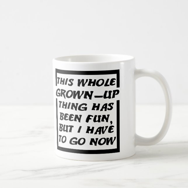 De Café Caneca Engraçada Adulto Precisa Ir (Direita)