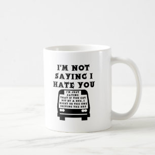 De Café Caneca Engraçada Atropelado Por Um Ônibus