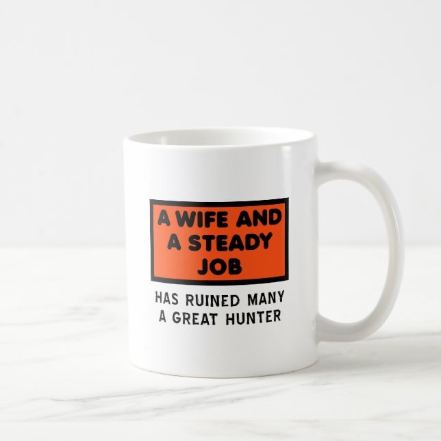 De Café Caneca Engraçada Caçador Arruinado (Direita)