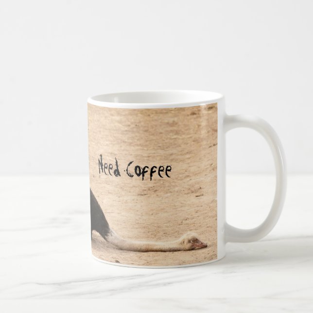 De Café Caneca engraçada da avestruz (Direita)