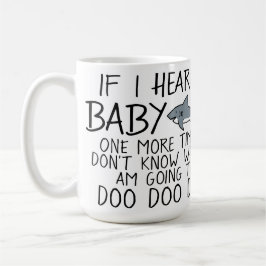 De Café Caneca engraçada da mamã do tubarão do bebê