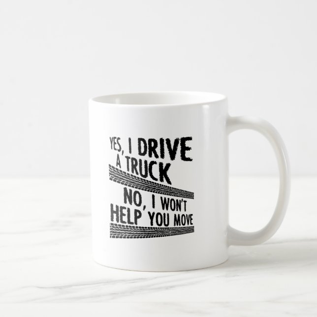 De Café Caneca Engraçada Dirigindo um Caminhão (Direita)