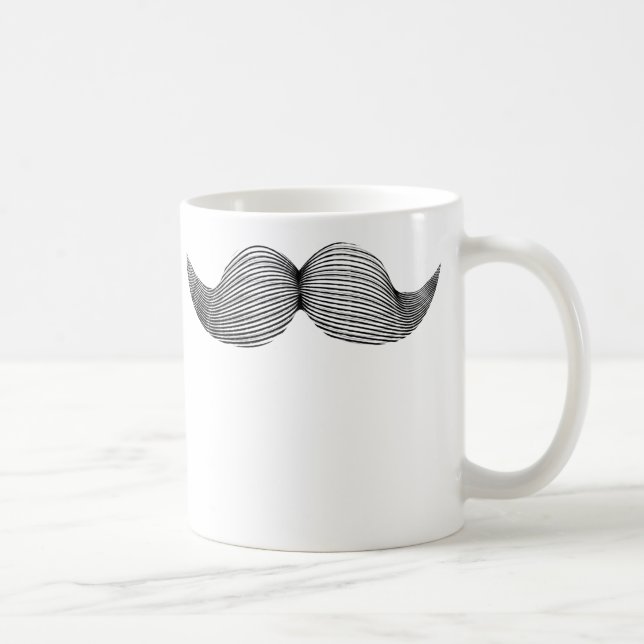 De Café Caneca engraçada do bigode (Direita)