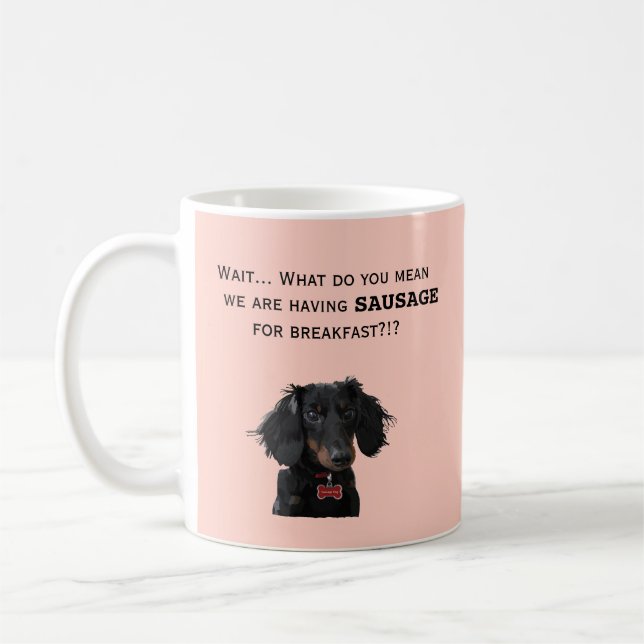 De Café Caneca engraçada do Dachshund da salsicha do (Esquerda)