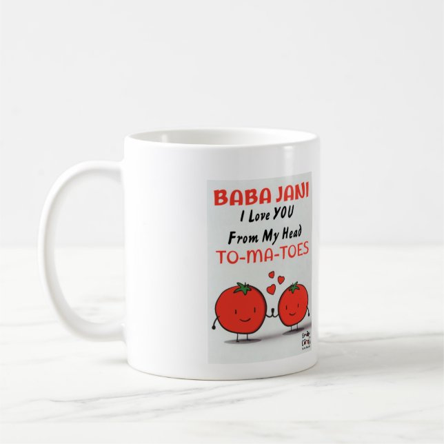 De Café Caneca engraçada do Dia dos Pais em Urdu Desi (Esquerda)