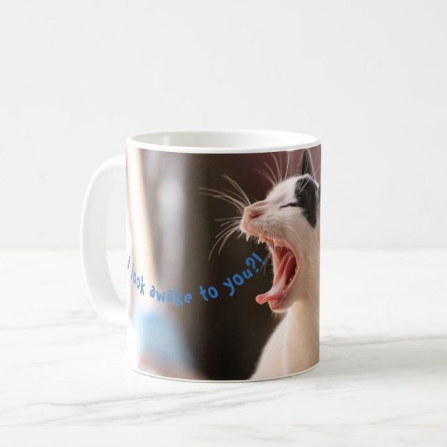 De Café Caneca engraçada do gato (Frente Esquerda)
