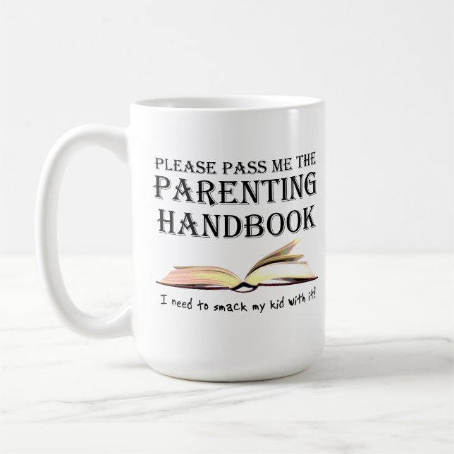 De Café Caneca engraçada do manual da parentalidade (Esquerda)