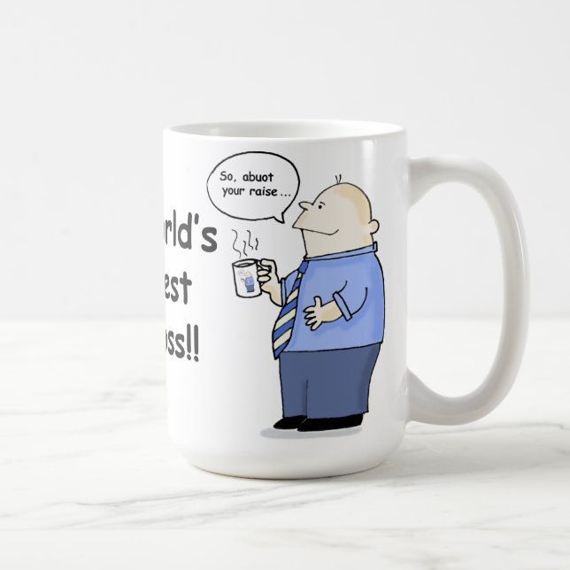 De Café Caneca engraçada do melhor chefe do mundo (Direita)