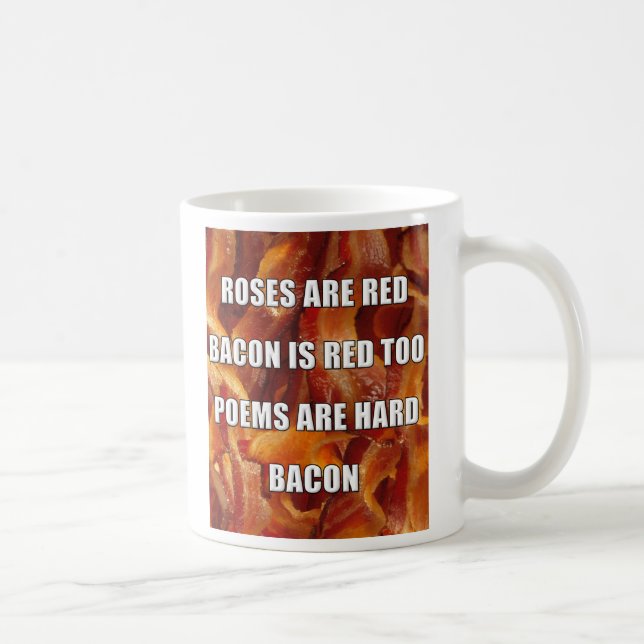 De Café Caneca engraçada do poema do bacon (Direita)