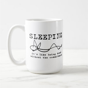 De Café Caneca Engraçada Dormindo