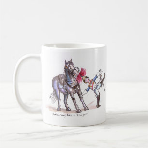 De Café Caneca engraçada dos desenhos animados dos azuis 