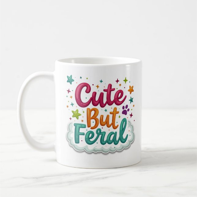 De Café Caneca Engraçada e Sassy Fofa porém Feroz (Esquerda)