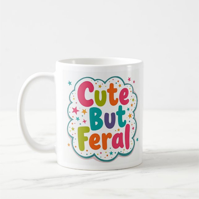 De Café Caneca Engraçada e Sassy Fofa porém Selvagem (Esquerda)