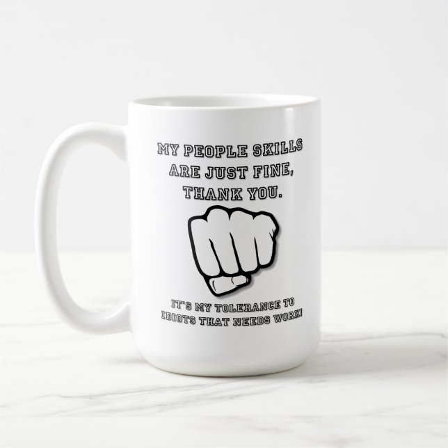 De Café Caneca Engraçada Habilidades Sociais (Esquerda)