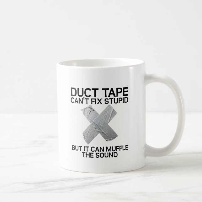 De Café Caneca Engraçada Idiota Abafa Fita Adesiva (Direita)