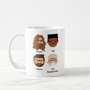 De Café Caneca engraçada mostrando a evolução da palavra q