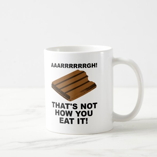 De Café Caneca Engraçada Não Como Você Come (Direita)