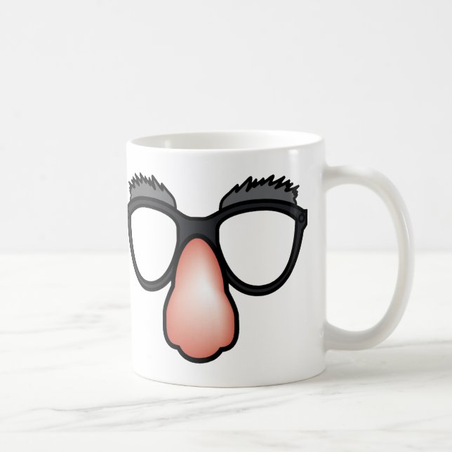 De Café Caneca Engraçada Nariz e Óculos Falsos (Direita)