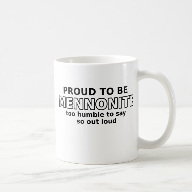 De Café Caneca Engraçada Orgulhosamente Menonita Humor (Direita)