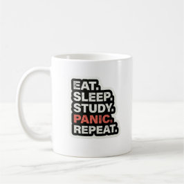 De Café Caneca Engraçada para Estudante Comer Dormir Estud