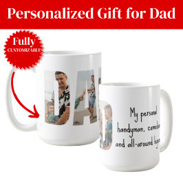 De Café Caneca Engraçada para Pai – Faz-tudo, Comediante e
