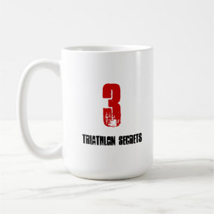 De Café Caneca engraçada para Triathlete - 3 segredos do