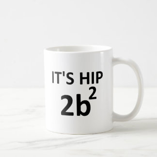De Café Caneca engraçada quadrada do quadril 2 B
