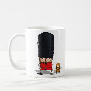 De Café Caneca engraçada real britânica da guarda e do c