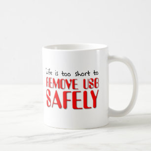 De Café Caneca Engraçada Remover USB sem Segurança