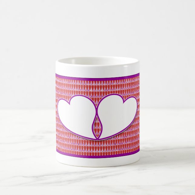 De Café Caneca entrelaçada corações (Centro)