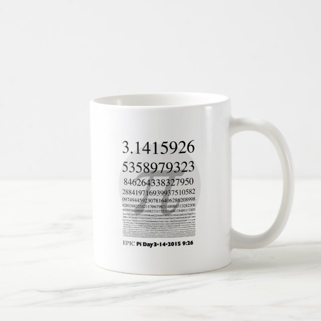 De Café Caneca épico do dia do Pi (Direita)