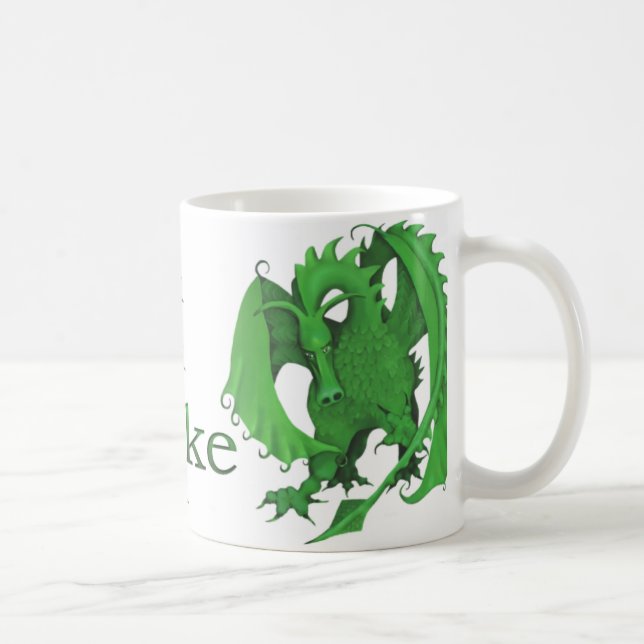 De Café Caneca ereta do dragão verde para Mike (Direita)