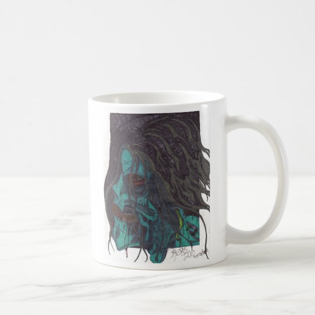 De Café Caneca escura do zombi (Direita)