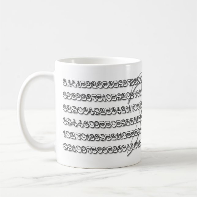 De Café Caneca especial do Pi para geeks da matemática (Esquerda)