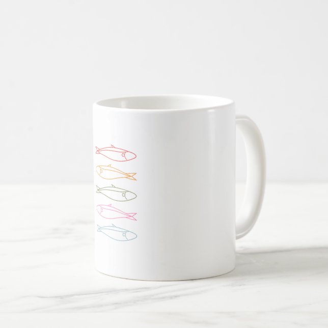 De Café Caneca especial logotipo sardinhas para cafés (Frente Esquerda)